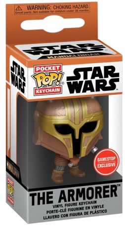 Figurine Funko Pop Star Wars : Le Mandalorien L'armurier - Porte-clés