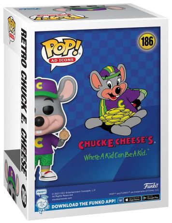 Figurine Funko Pop Icônes de Pub #186 Retro Chuck E. Cheese