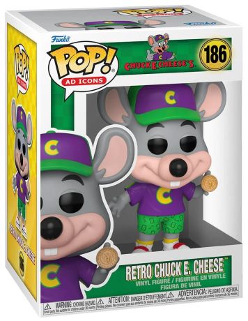 Figurine Funko Pop Icônes de Pub #186 Retro Chuck E. Cheese