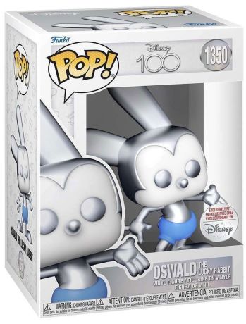 Figurine Funko Pop 100 ans de Disney #1350 Oswald le lapin chanceux - Argent