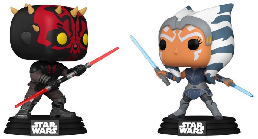 Figurine Funko Pop Star Wars : The Clone Wars Dark Maul vs AhsoKa - Pack