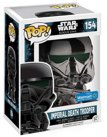 Figurine Funko Pop Rogue One : A Star Wars Story #154 Imperial Death Trooper - Chrome Metallic