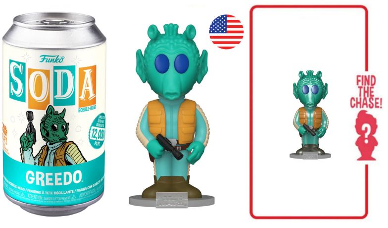 Figurine Funko Soda Star Wars Divers Greedo (Canette Bleue)