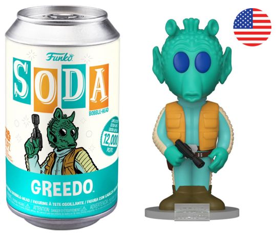 Figurine Funko Soda Star Wars Divers Greedo (Canette Bleue)