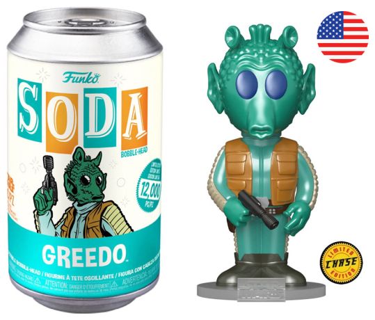 Figurine Funko Soda Star Wars Divers Greedo (Canette Bleue) [Chase]