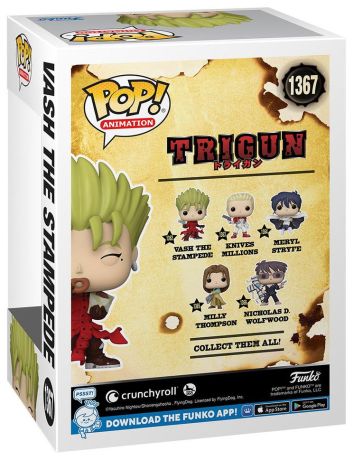 Figurine Funko Pop Trigun #1367 Vash the Stampede avec Donuts