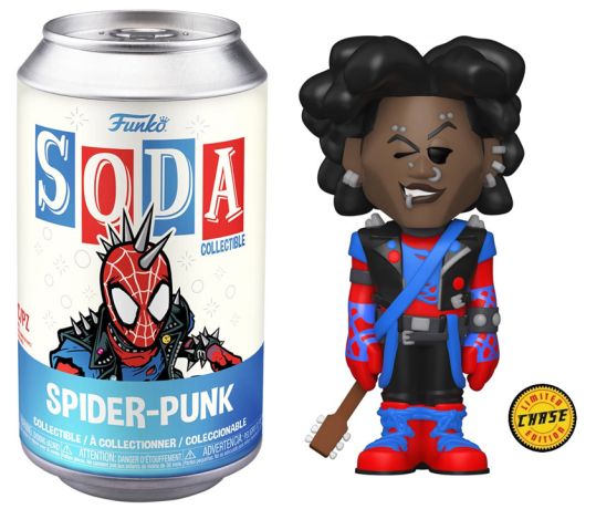 Figurine Funko Soda Spider-Man : Across the Spider-Verse [Marvel] Spider-Punk (Canette Bleue) [Chase]