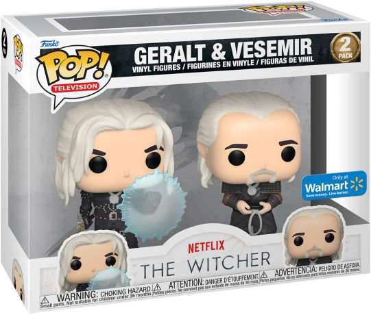 Figurine Funko Pop The Witcher Série Netflix Geralt & Vesemir - Pack