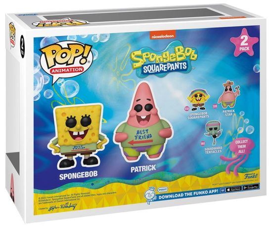 Figurine Funko Pop Bob l'Eponge Bob l'éponge & Patrick (Meilleurs Amis) - Pack