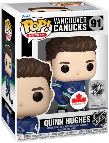 Figurine Funko Pop LNH: Ligue Nationale de Hockey #91 Quinn Hughes