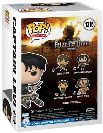 Figurine Funko Pop L'Attaque des Titans (SNK) #1315 Capitaine Levi