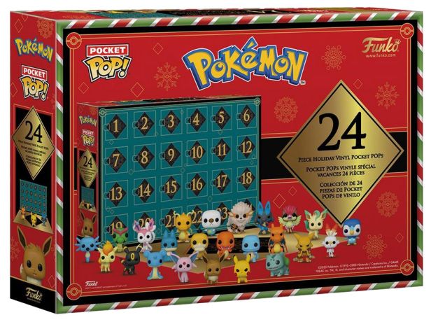 Figurine Funko Pop Pokémon Calendrier de l'Avent 2023 Pokémon