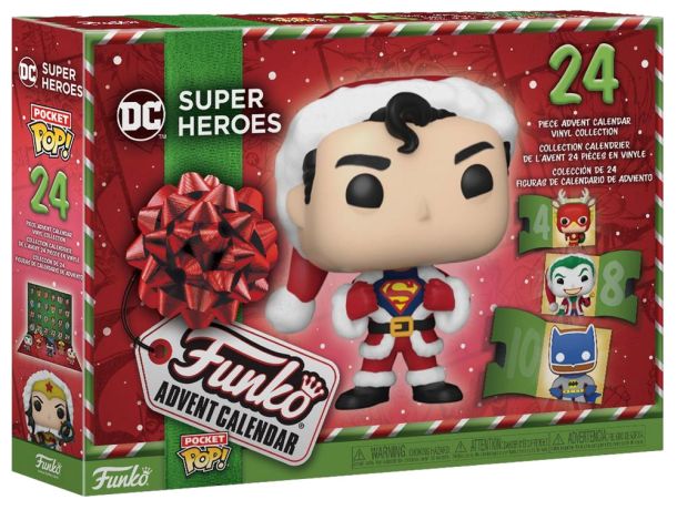 Figurine Pop DC Super-Héros pas cher : Calendrier de l'Avent 2023