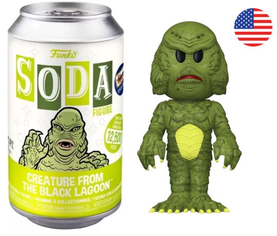 Figurine Funko Soda Universal Monsters L’Étrange créature du lac Noir (Canette Verte)