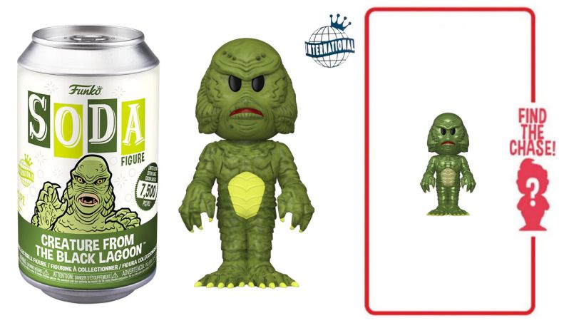 Figurine Funko Soda Universal Monsters L’Étrange créature du lac Noir (Canette Verte)