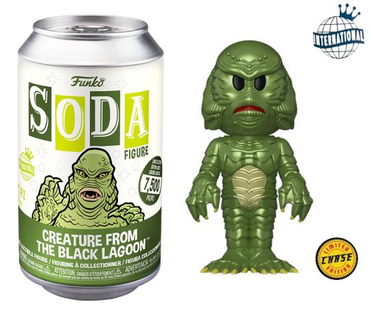 Figurine Funko Soda Universal Monsters L’Étrange créature du lac Noir (Canette Verte) [Chase]