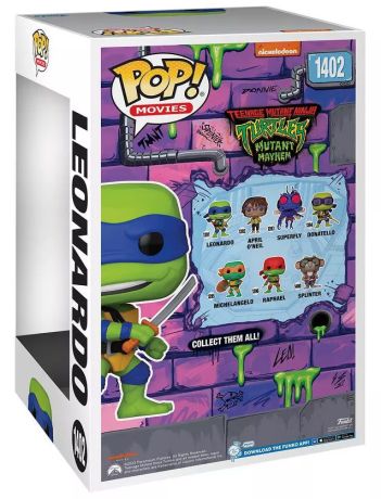 Figurine Funko Pop Tortues Ninja #1402 Leonardo - 25 cm (Mutant Mayhem)