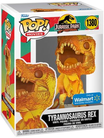 Figurine Funko Pop Jurassic Park #1380 Tyrannosaurus Rex (Ambre) - Translucide
