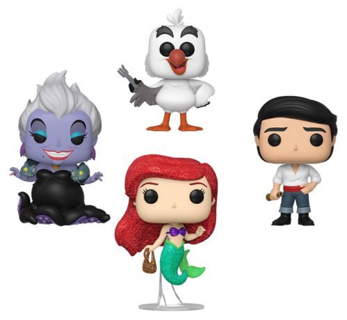 Figurine Funko Pop La Petite Sirène [Disney] Ariel / Prince Eric / Eurêka / Ursula - Pack