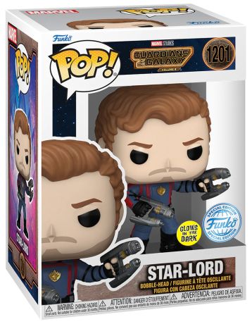 Figurine Funko Pop Les Gardiens de la Galaxie Vol. 3 [Marvel] #1201 Star-Lord - Glow in the Dark