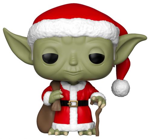 Figurine Funko Pop Star Wars : Noël #277 Yoda - Père Noël