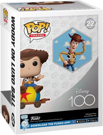 Figurine Funko Pop 100 ans de Disney #22 Woody sur la Balle de Luxo