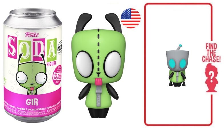 Figurine Funko Soda Zim l'envahisseur Gir (Canette Rose)