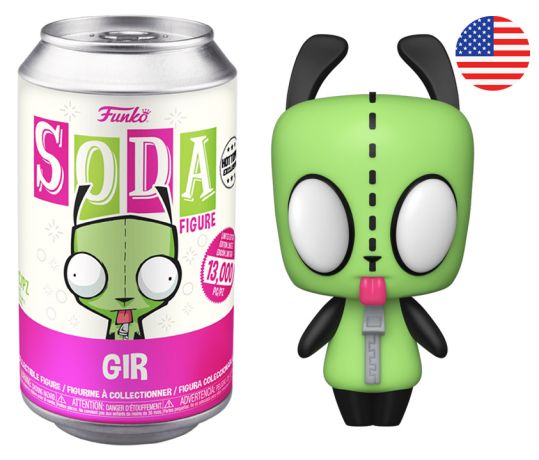 Figurine Funko Soda Zim l'envahisseur Gir (Canette Rose)