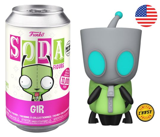 Figurine Funko Soda Zim l'envahisseur Gir (Canette Rose) [Chase]