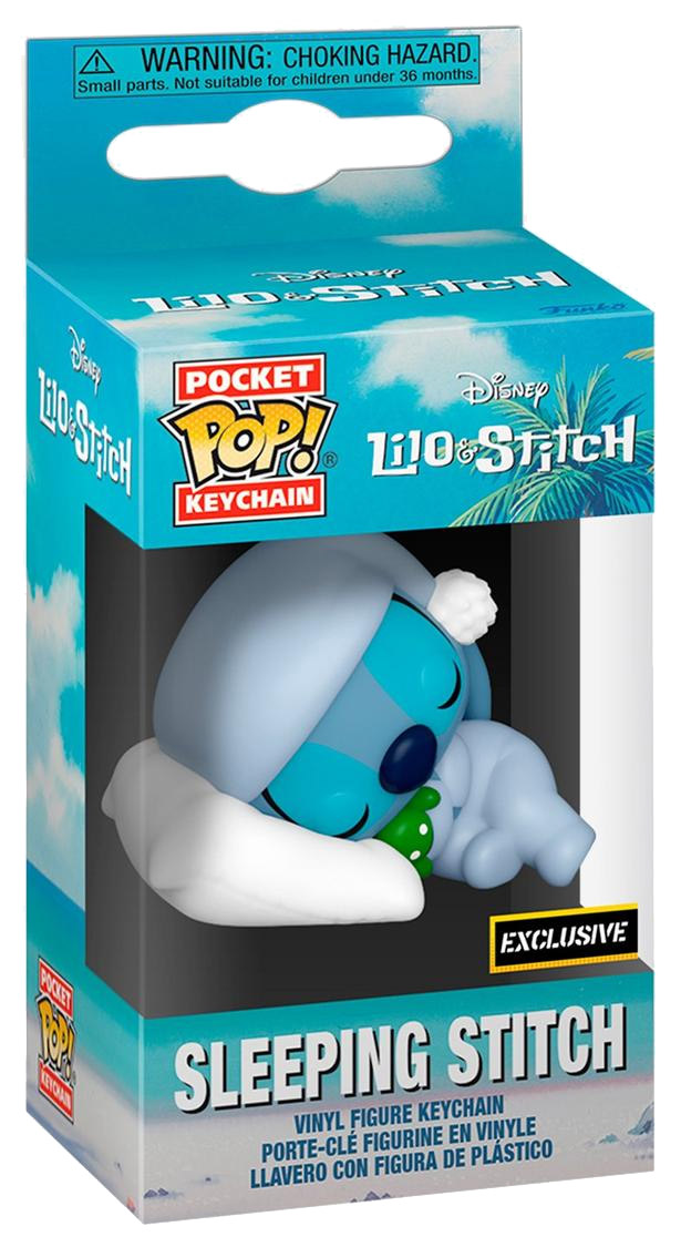 Figurine Pop Lilo et Stitch [Disney] pas cher : Stitch dort - Porte-clés