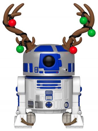 Figurine Funko Pop Star Wars : Noël #275 R2-D2 avec cornes de renne