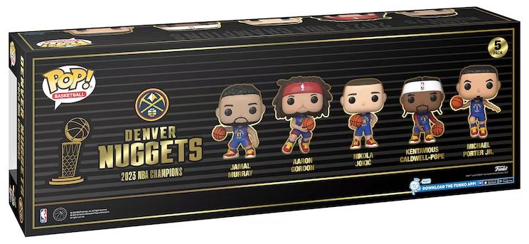 Figurine Funko Pop NBA Denver Nuggets Champions de la finale - Pack