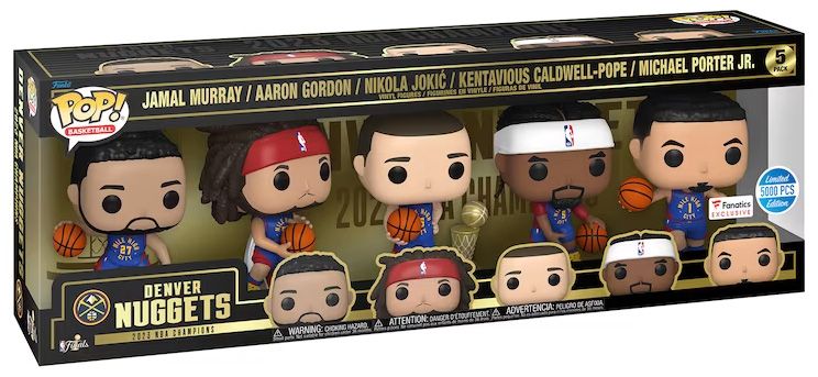 Figurine Funko Pop NBA Denver Nuggets Champions de la finale - Pack