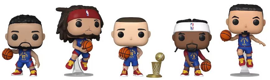 Denver Nuggets Funko 2023 NBA Finals Champions POP! Five-Pack With