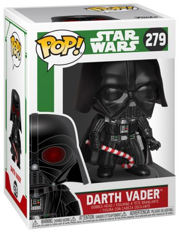 Figurine Funko Pop Star Wars : Noël #279 Dark Vador avec sucre d'orge