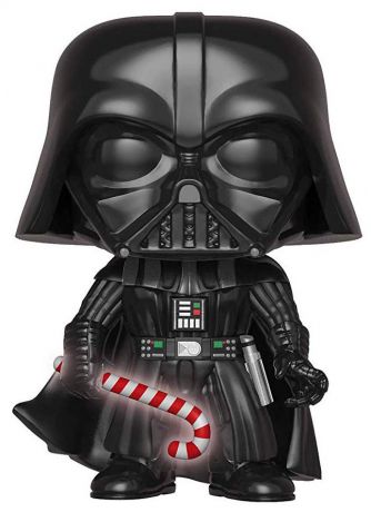 Figurine Funko Pop Star Wars : Noël #279 Dark Vador avec sucre d'orge - Brille dans le Noir [Chase]