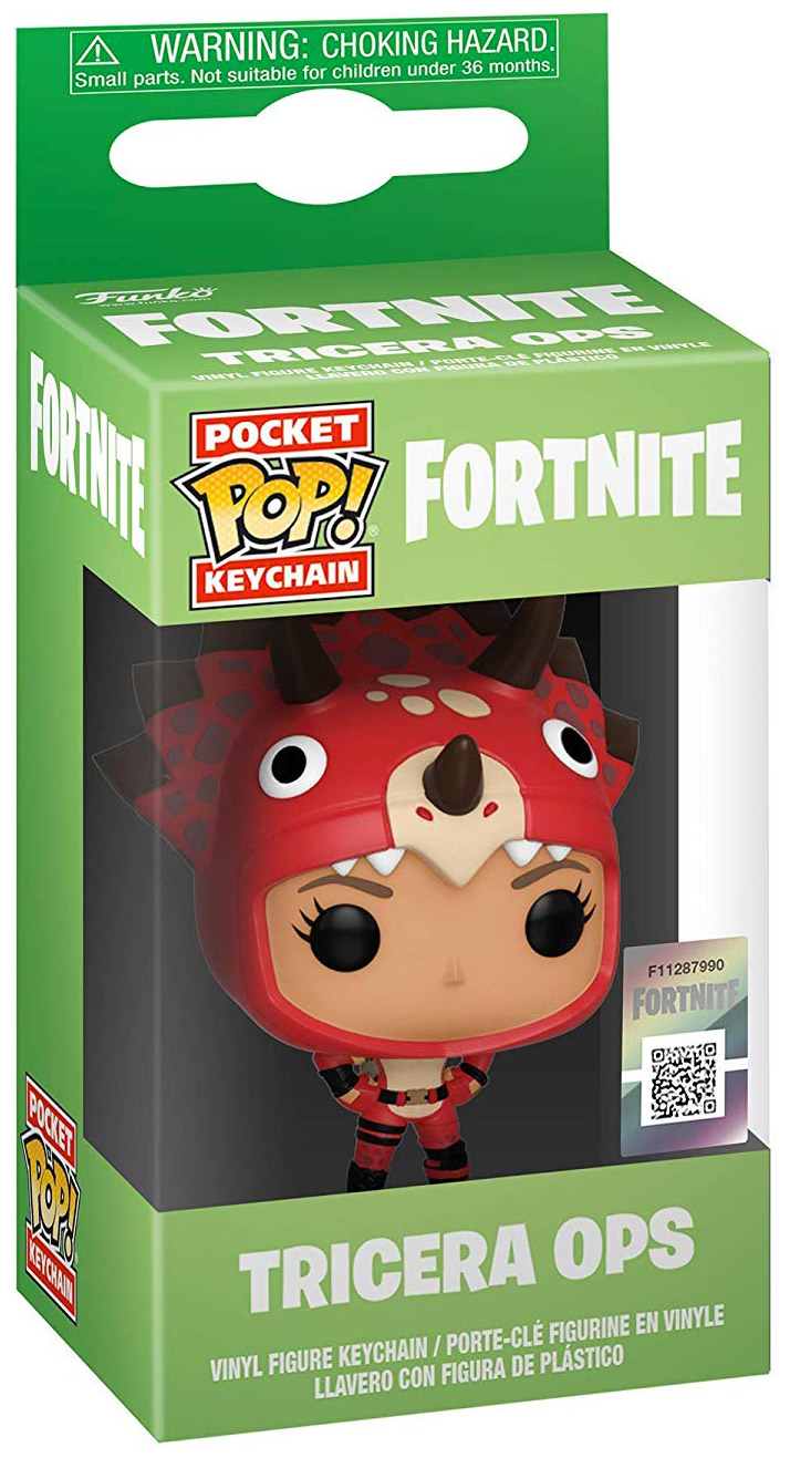 Figurine Pop Fortnite pas cher : Tricera Ops - Porte-cl?�s