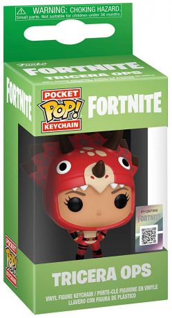 Figurine Funko Pop Fortnite Tricera Ops - Porte-clés