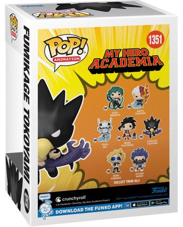 Figurine Funko Pop My Hero Academia #1351 Fumikage Tokoyami - Glow in the Dark