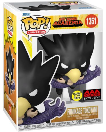 Figurine Funko Pop My Hero Academia #1351 Fumikage Tokoyami - Glow in the Dark