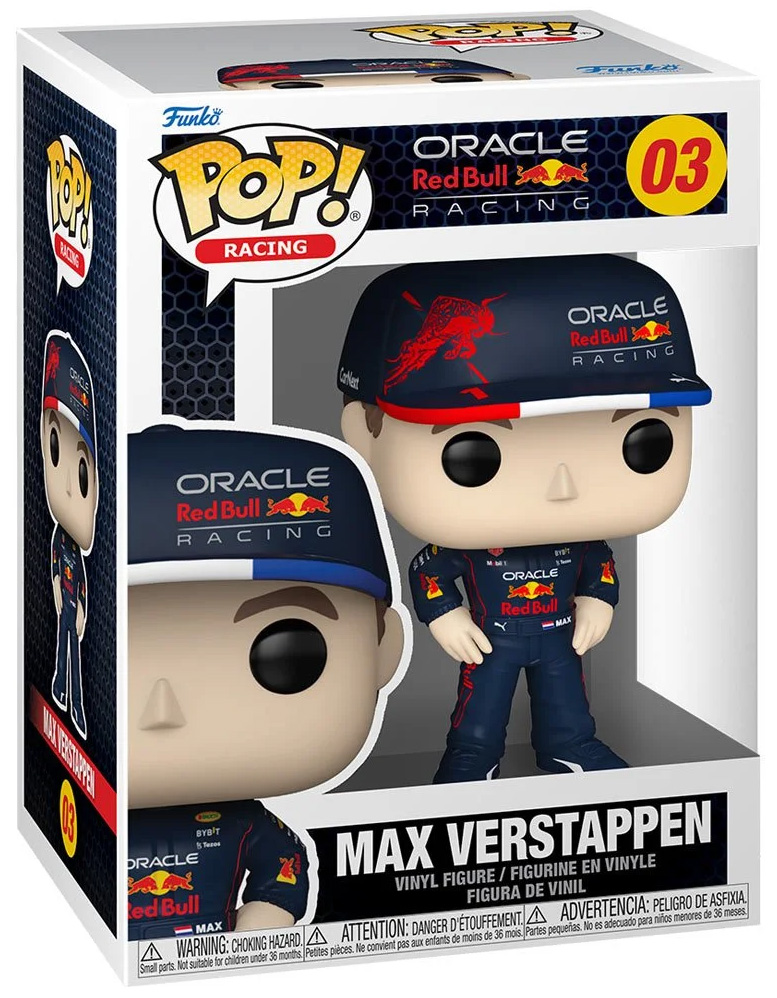 Figurine Pop Formule 1 (F1) #3 pas cher : Max Verstappen (Oracle Red Bull  Racing)