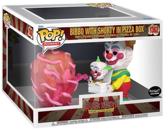 Figurine Funko Pop Les Clowns tueurs venus d'ailleurs #1362 Bibbo avec Shorty dans la Boîte de Pizza - Moment