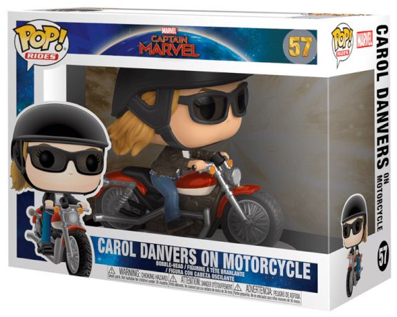 Figurine Funko Pop Captain Marvel [Marvel] #57 Carol Danvers sur moto