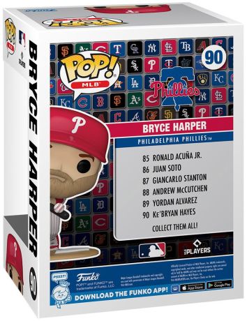 Figurine Funko Pop MLB : Ligue Majeure de Baseball #90 Bryce Harper