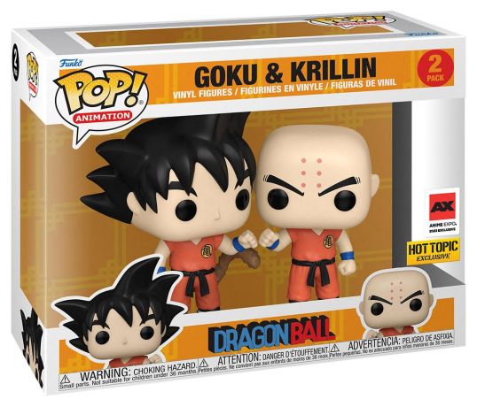 Figurine Pop Dragon Ball pas cher : Goku & Krillin - Pack