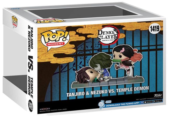 Figurine Funko Pop Demon Slayer #1419 Tanjiro et Nezuko vs Le Démon du Temple