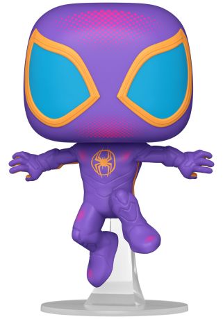 Figurine Funko Pop Spider-Man : Across the Spider-Verse [Marvel] #1236 Spider-Man (Black Light) - 25 cm