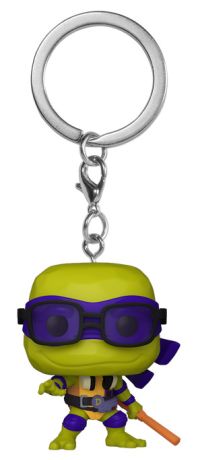 Figurine Funko Pop Tortues Ninja Donatello - Porte-clés (Mutant Mayhem)