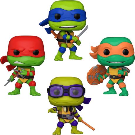 Figurine Funko Pop Tortues Ninja Leonardo / Donatello / Michelangelo / Raphael - Pack