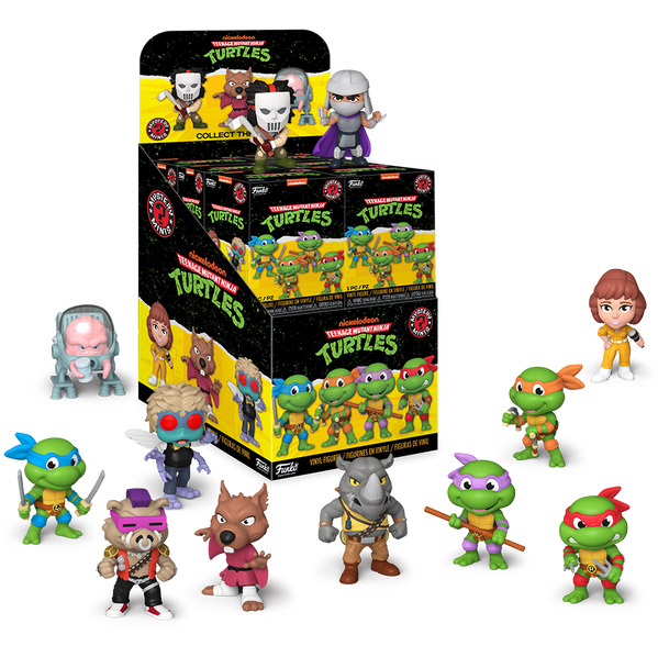 Figurine Mystery Minis Tortues Ninja pas cher : Tortues Ninja - 12 Figurines